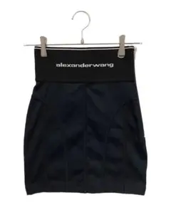 alexanderwang 黒 ジッパー付きスカート