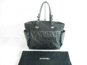 中古 シャネル CHANEL バッグ トートバッグ パリビアリッツ ココマーク レザー ハンドバッグ ブラック 黒