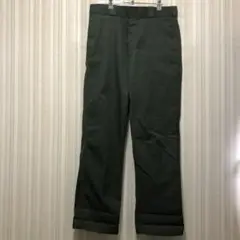 山田レン 深緑 Dickies ディッキーズ 874 ワークパンツ ストレート