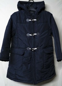 ◆COMME SA ISM コムサイズム◆サテン地 ダッフルコート ネイビー◆140A◆