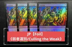 JP 【Foil】《弱者選別/Culling the Weak》 4枚