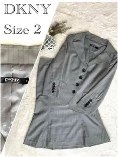 DKNY ジャケット　スカート　セット　スーツ　グレイ　オフィス　フォーマル