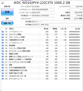 健康 SSD 1T ★ケーブルおまけつき●WD10JPVX ★送料７５０円