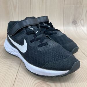 GFK3 NIKE ナイキ REVOLUTION レボリューション ランニングシューズ ウォーキングシューズ 子供靴 ブラック ホワイト キッズ 21cm