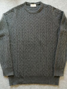 【未使用に近い】JOHN SMEDLEY ジョンスメドレー インペリアルカシミア カシミア混メリノウール クルーネック ニット