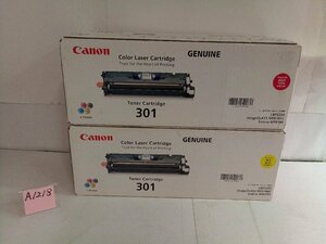 CANON　純正　トナ－カ－トリッジ　CRG-301　マゼンタ/イエロー　各1台　【NoA1218】　