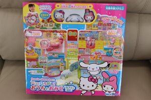 ○新品 アガツマ（2） Sanrio characters パッとひろがる!おうちとおみせ カフェ付き PINOCCHIO サンリオ キティちゃん 未使用 未開封