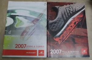2007 newbalance catalog 2冊 store shop catalog running tennis basketball sneaker M992 M2001 574 576