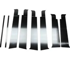 bB QNC 20系 超鏡面ステンレスクロームメッキブラックピラーパネル