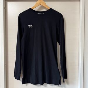 【美品】サイズXXS Y-3 ワイスリー 長袖 Tシャツ ブラック　黒　U GRAPHIC LS TEE HT4734 オーバーサイズ　ロンT