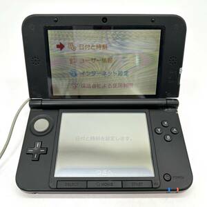 【動作確認済み】任天堂 nintendo3DS LL 赤 レッド×ブラック ニンテンドー 本体 ペン 中古 Y868