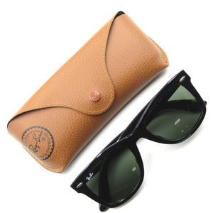 美品 Ray-Ban レイバン サングラス RB2140-F WAYFARER ウェイファーラー フルフィット イタリア製 901 ブラック 65006744