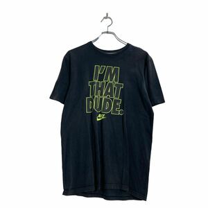 NIKE 半袖 プリント Tシャツ M ブラック ナイキ 古着卸 アメリカ仕入 a604-6546