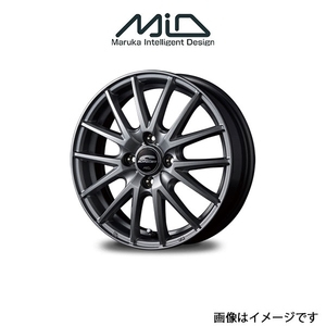 MID シュナイダー SQ27 アルミホイール 4本 ekワゴン H82W(13×4J 4-100 INSET43 メタリックシルバー)SCHNEIDER SQ27