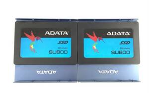 S6042530 ADATA SATA 128GB 2.5インチ SSD 2点 【中古動作品】ケース付き.