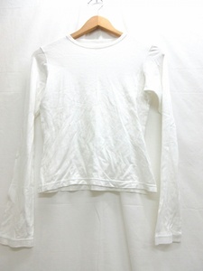 YOHJI YAMAMOTO ヨウジヤマモト 長袖カットソー Cut and sew 3 ホワイト FN-T12-052 50%COTTON 50%RAYON MADE IN JAPAN