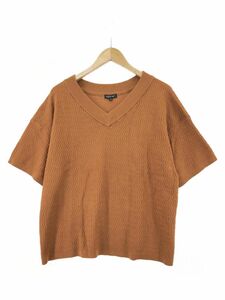 INDIVI インディヴィ Vネック ニット size15/キャメル ◇■ ☆ djd0 レディース