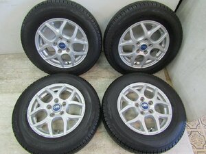 ブリヂストン NR979 15インチｘ5J ET:+48 PCD:114.3 5H ダンロップ GRAND TREK PT3 175/80R15 19年製 パジェロ パジェロミニ