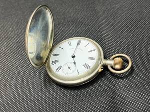 精工舎 TIME KIEPER 銀ケース 懐中時計（ジャンク）アンティーク(Antique pocket watch）★同梱可　No.1332