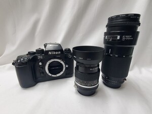 ジャンク品 Nikon 一眼レフカメラ F4 NIKKOR 70-210mm 55mm ニコン★ara-05