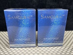 ai★未開封 香水 2点セット PARFUMS SAMOURAI サムライ EDT ナチュラルスプレー 100ml オードトワレ フレグランス 保管品★