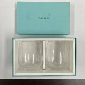 #13727 TIFFANY/ティファニー/タンブラー/グラス/ペア/ロゴ入り/現状保管品/美品