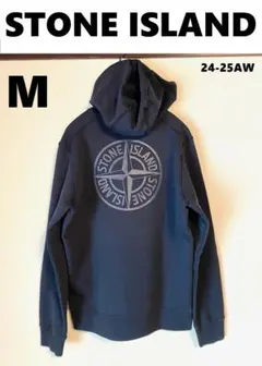 24AW【新品】STONE ISLAND コンパス ロゴ パーカー スウェットM