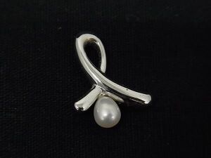 ■美品■ TASAKI タサキ 本真珠 アコヤ真珠 パール 約5mm SV925 ネックレストップ ペンダントトップ アクセサリー シルバー系 DE8427