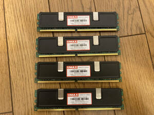 (中古) UMAX Pulsar DCDDR2-2GB-800 1GB×2枚組みX2セット (合計1GBｘ4枚=4GB)