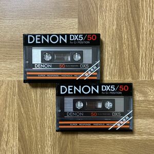 日本コロムビア DENON DX5/50分 Fe-Cr カセットテープ2本