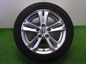 ★CR-Z α ZF1★1本 195/55R16 ホンダ 純正 アルミ 114.3 5H 64mm 16インチ 6J +45 中古 タイヤ ホイール