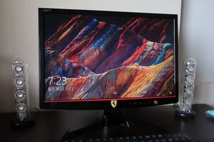 フェラーリ公認の22型液晶ディスプレイ F-22 bid エイサー Acer