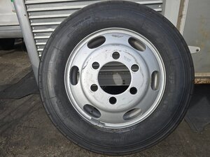 ◎A3032 ① ◎トラックタイヤ 1本 ■ 10mm山 年 TOPY スチール 19.5x6.75 ６穴 オフセット 136 ■ラジアル BRIDGESTONE R173 ■245/70R19.5