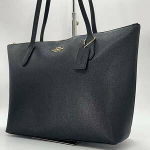 未使用/A4収納可/定価10万 コーチ COACH メンズ トートバッグ ビジネスバッグ ブリーフケース レザー 肩掛け 通勤通学 黒ブラック 大容量