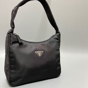 1円 PRADA プラダ テスートナイロン 黒色ワンショルダーバッグ ハンドバッグ アクセサリーポーチ ワンショルダー レディース 正規品本物