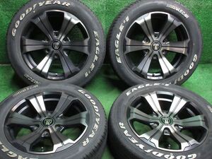 中古 ホイールタイヤ 4本 215/60R17 2021年製 5分山 バルベロ アーバングランデ ラジアル タイヤ グッドイヤー ナスカーイーグル＃1