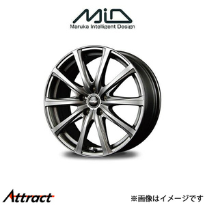 MID ユーロスピード V25 アルミホイール 4本 MPV LY3P(18×7.5J 5-114.3 INSET38 メタリックグレー)EUROSPEED V25