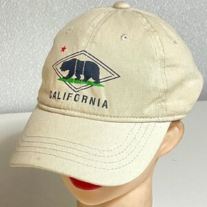 (^w^)b Gap GAP ギャップ CALIFORNIA キャップ 帽子 ヘッド ウェア 熊 ベアー プリント カジュアル 日除け 紫外線 ベージュ L XL C1194FE