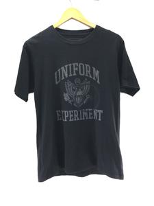 uniform experiment◆Tシャツ/3/コットン/BLK/無地/ue-100088