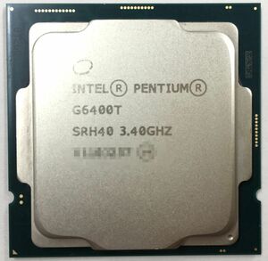 Intel製 CPU PENTIUM G6400T ×1枚 SRH40 3.40GHz 2コア ソケット FCLGA1200 デスクトップ用 BIOS起動確認済 中古品【送料無料】