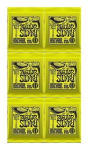 即決◆新品◆送料無料ERNIE BALL 2221×6(REGULARSLINKY10-46/メール便