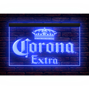 J296 // LED ネオンライトサイン Corona Extra コロナ ビールBARの看板■サイズ(約)：W400mm x H300mm 