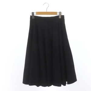 未使用品 マイラン MYLAN Wool Flare Skirt スカート フレア ウール ミモレ丈 ロング S 濃紺 ダークネイビー /HS ■OS レディース