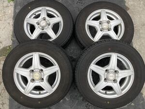 GRABADO 145/80R13 4J +43 PCD100 2021年製 アルミホイール タイヤ　4本セット