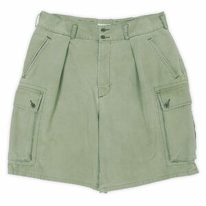 オールドギャップ OLD GAP 00s 1タック カーゴショーツ USA ビンテージ 古着 ショートパンツ (-2188) オリーブグリーン W34