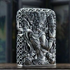 Zippo 不動明王 真鍮製 ライター ジッポー オイルライター 喫煙グッズ 新品 立体感 ZIPPO