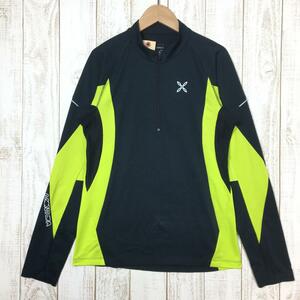 MENs S モンチュラ ラン エナジー ジップ マグリア RUN ENERGY ZIP MAGLIA ロングスリーブ ジップネック シャツ MON