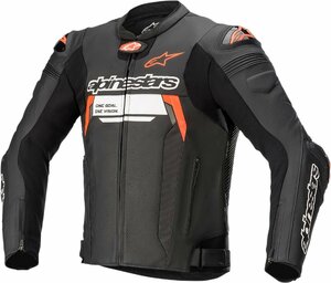 サイズ US 38 / EU 48 - ブラック/レッド/ホワイト - ALPINESTARS アルパインスターズ Missile Ignition v2 レザー ジャケット