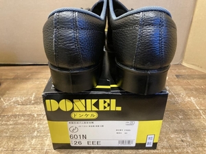 020♪未使用品・即決価格♪ドンケル DONKEL 革製合成ゴム底安全靴 601N 26 EEE 26cm