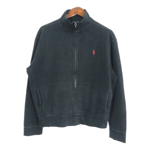 Polo by Ralph Lauren ポロ ラルフローレン ドライバーズニットセーター ワンポイントロゴ ブラック (メンズ L) 中古 古着 R2410